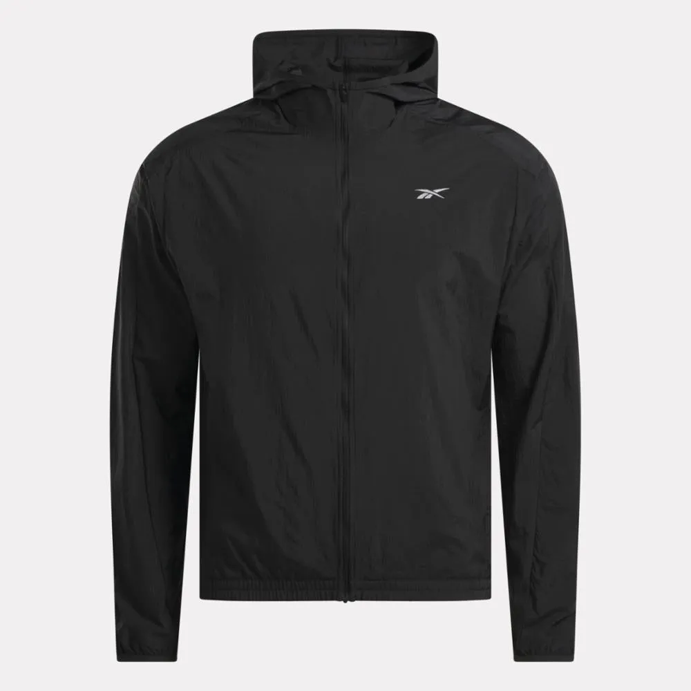 Reebok Apparel Men Running Woven Wind Jacket BLACK sold by Reebok product image thumbnail 4