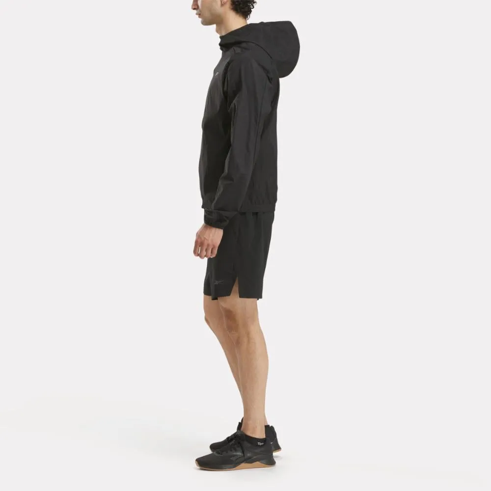 Reebok Apparel Men Running Woven Wind Jacket BLACK sold by Reebok product image thumbnail 2