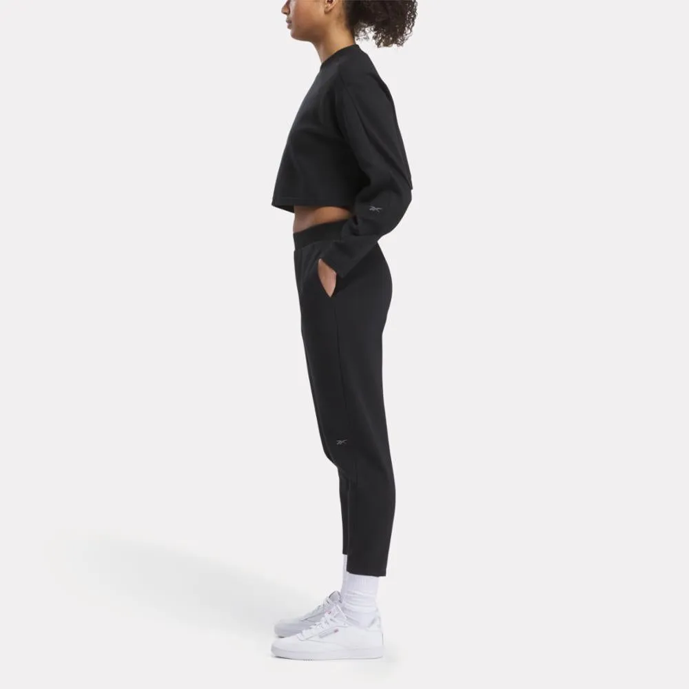 Reebok Apparel Women Active Collective DREAMBLEND Mid-Layer Sweatshirt BLACK sold by Reebok product image thumbnail 2