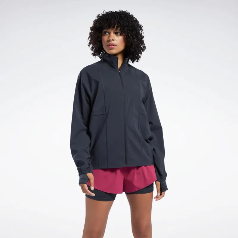Reebok Apparel Women Running Wind Jacket BLACK sold by Reebok
