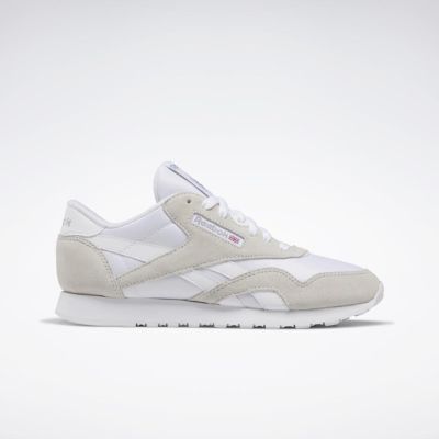 Reebok Footwear Women Classic Leather Nylon Shoes FTWR WHT/FTWR WHT/FTWR WHT sold by Reebok