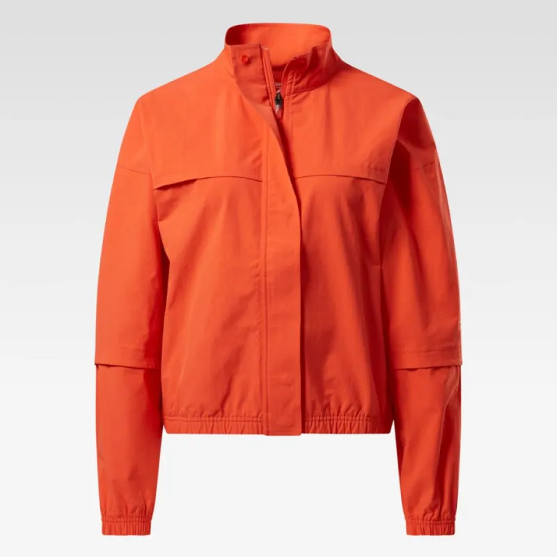 Reebok Apparel Women Active Collective Skystretch Woven Jacket DYNRED sold by Reebok