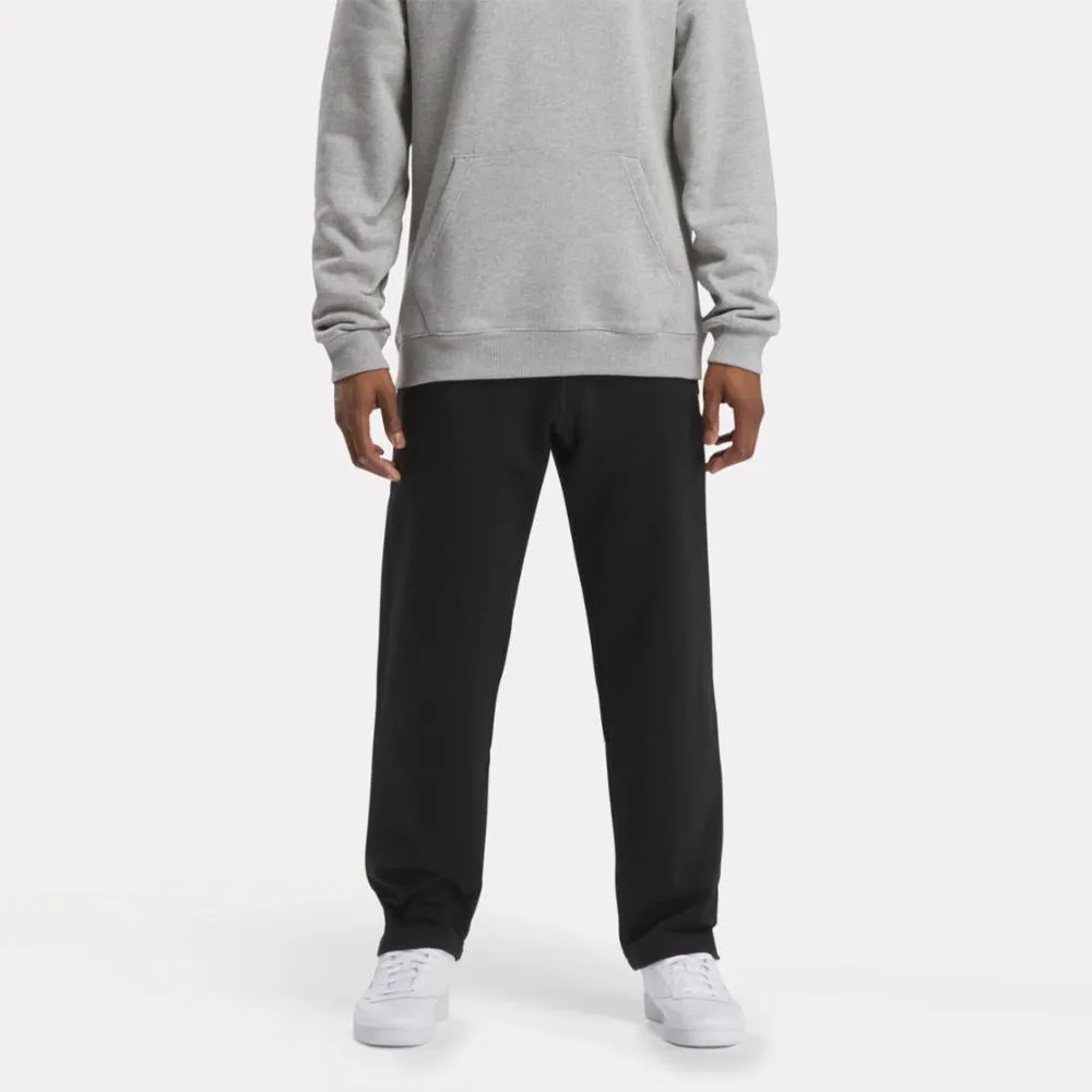 Reebok Apparel Men Reebok Identity Small Logo Fleece Pants BLACK sold by Reebok