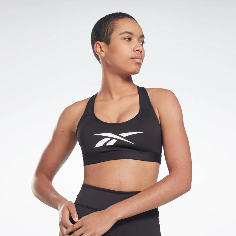 Reebok Apparel Women Reebok Lux Vector Racer Sports Bra Black sold by Reebok