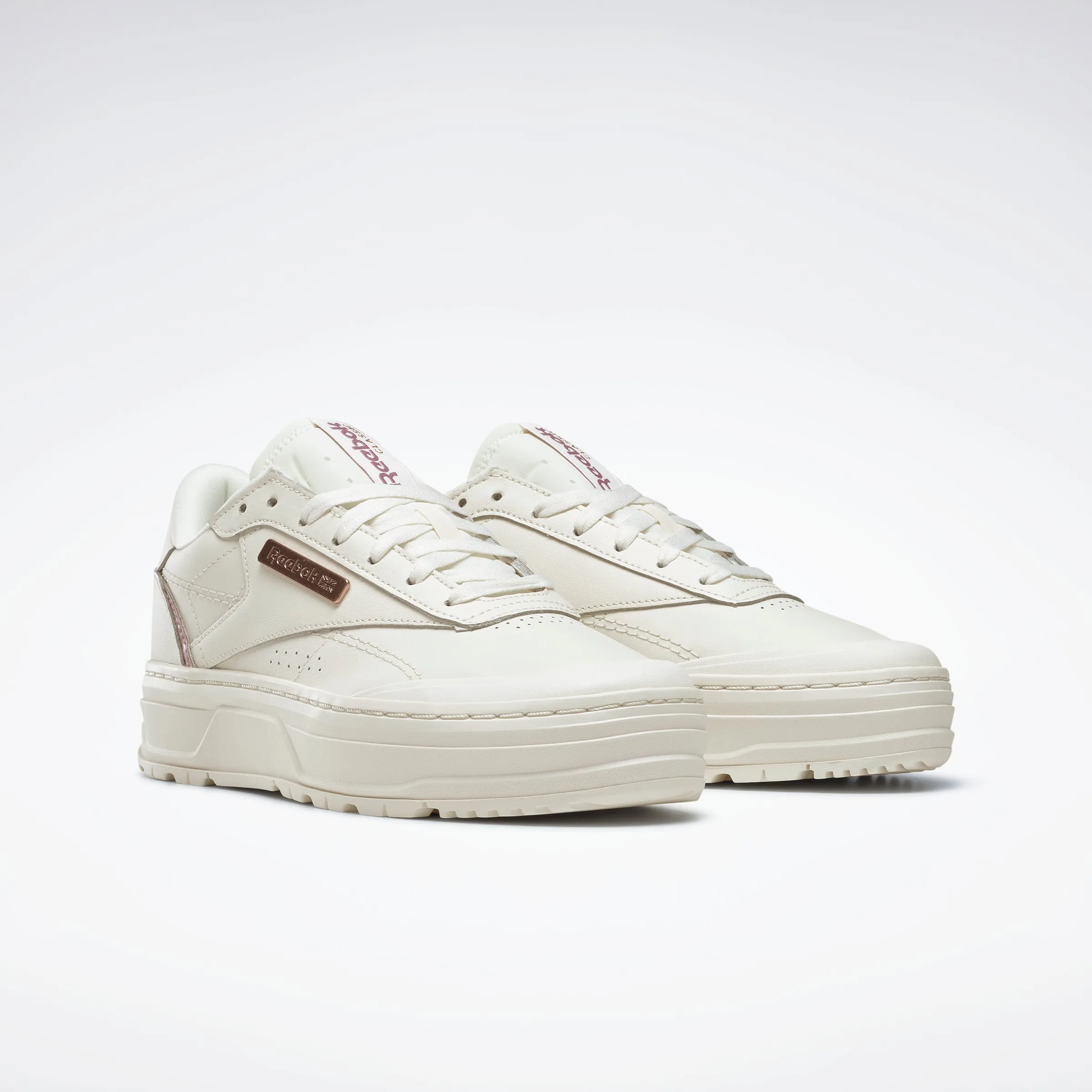 Reebok Footwear Women Club C Double Geo Shoes Chalk/Inflil/Rosgol sold by Reebok product image thumbnail 3