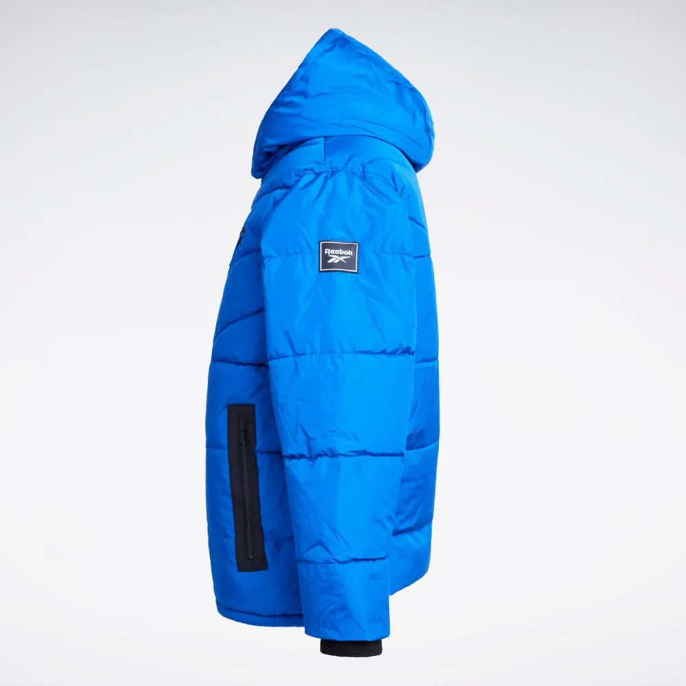 Reebok Apparel Men Quilted Puffer Winter Jacket VECTOR BLUE sold by Reebok product image thumbnail 3