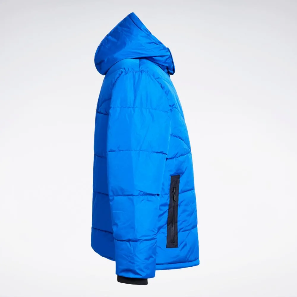 Reebok Apparel Men Quilted Puffer Winter Jacket VECTOR BLUE sold by Reebok product image thumbnail 4