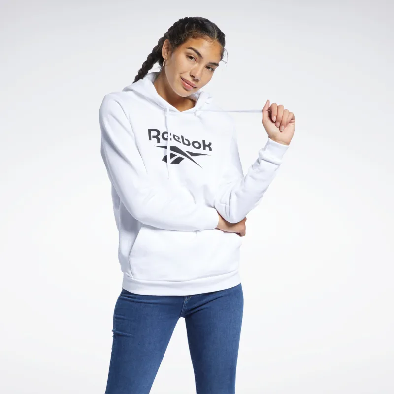 Reebok Apparel Women Classics Big Logo Hoodie White made by Reebok