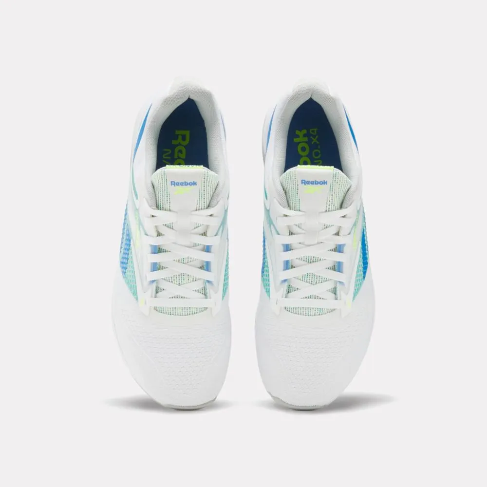 Reebok Footwear Men NANO X4 Training Shoes FOOTWEAR WHITEUNLEASHED GREEN sold by Reebok product image thumbnail 5
