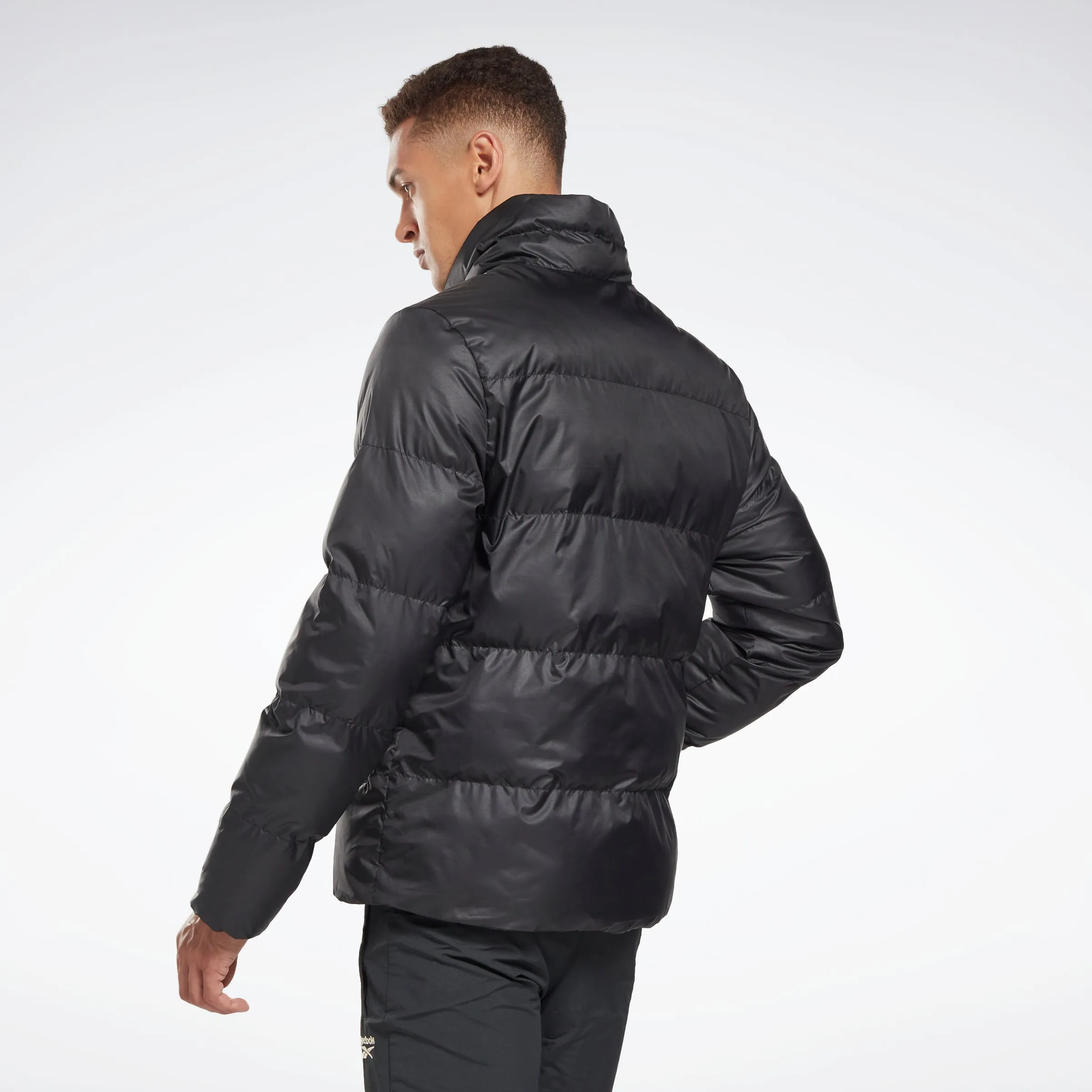 Reebok Apparel Men Outerwear Urban Synthetic Down Bomber Jacket Black/Black sold by Reebok product image thumbnail 3
