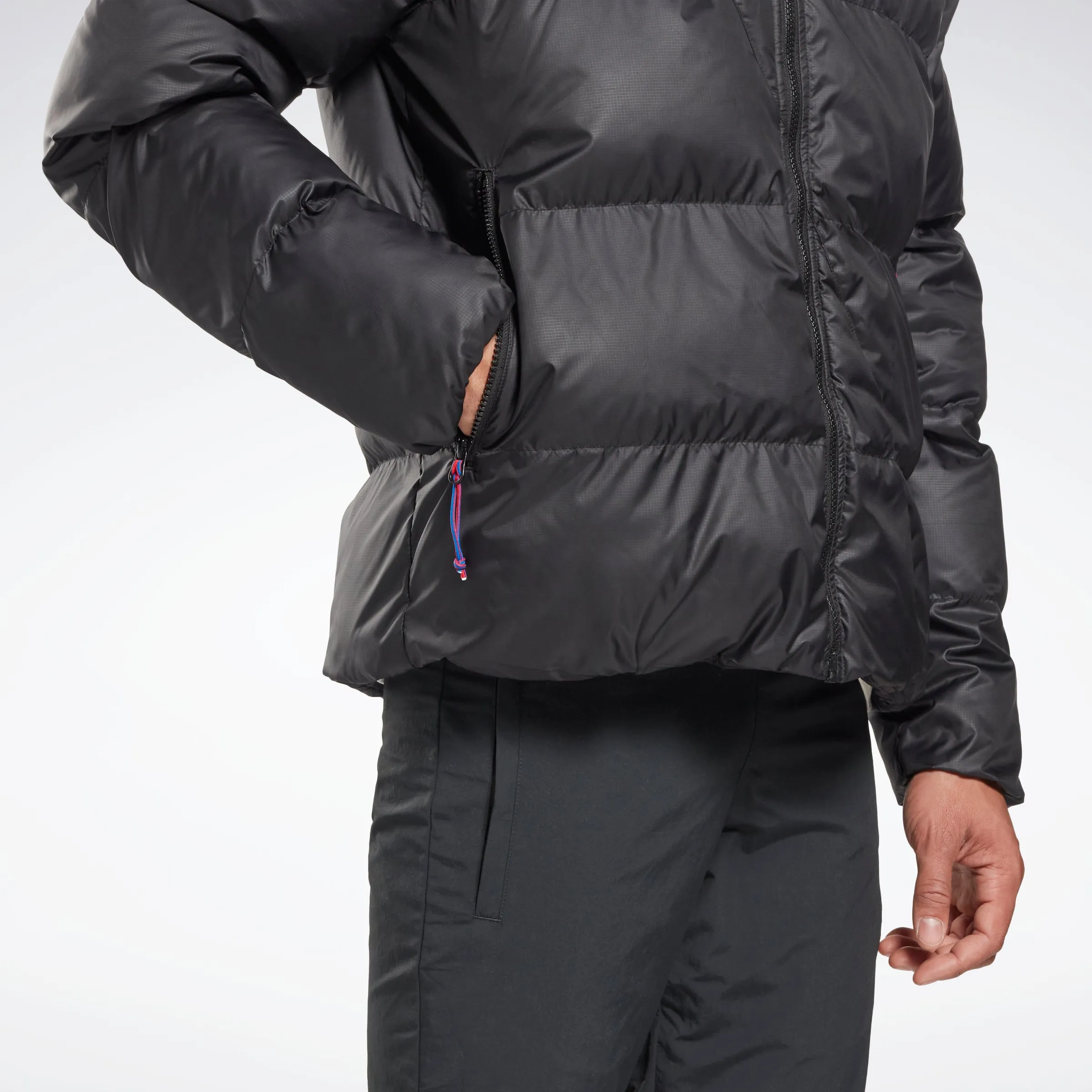 Reebok Apparel Men Outerwear Urban Synthetic Down Bomber Jacket Black/Black sold by Reebok product image thumbnail 4