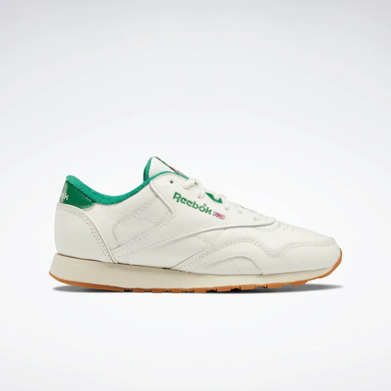 Reebok Footwear Men Classic Leather Plus Shoes Chalk/Glegrn/Alabas sold by Reebok