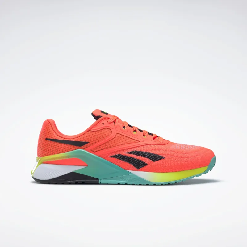 Reebok Footwear Men Reebok Nano X2 Shoes Orgfla/Cblack/Aciyel sold by Reebok