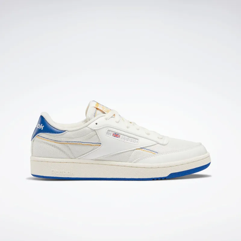 Reebok Footwear Men Club C 85 Shoes Vecblu/Cogold/Chalk sold by Reebok