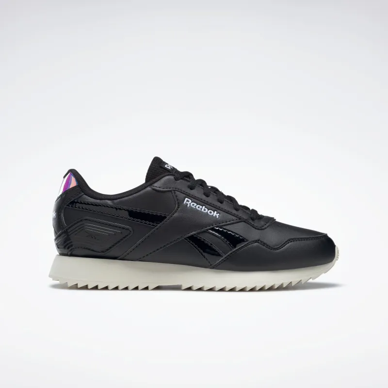 Reebok Footwear Women Royal Glide Ripple Clip Shoes Cblack/Clawht/Luclil sold by Reebok