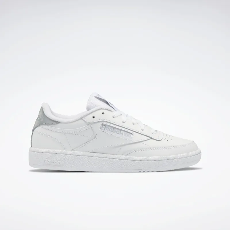 Reebok Footwear Women Club C 85 Shoes Ftwwht/Pugry3/Silvmt sold by Reebok