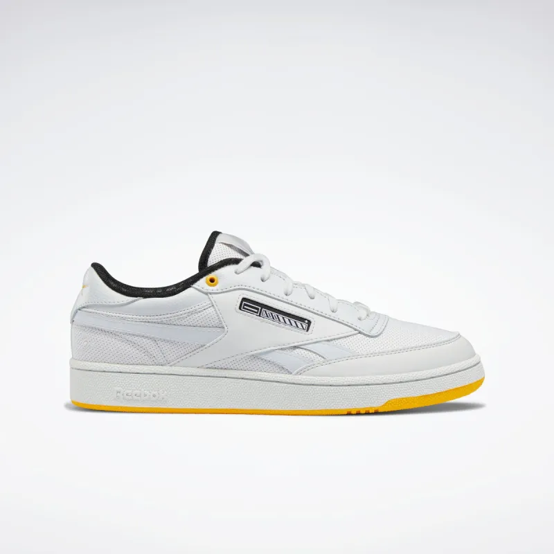 Reebok Footwear Men Jurassic World Club C Revenge Shoes Spiwht/Silvmt/Tragol made by Reebok