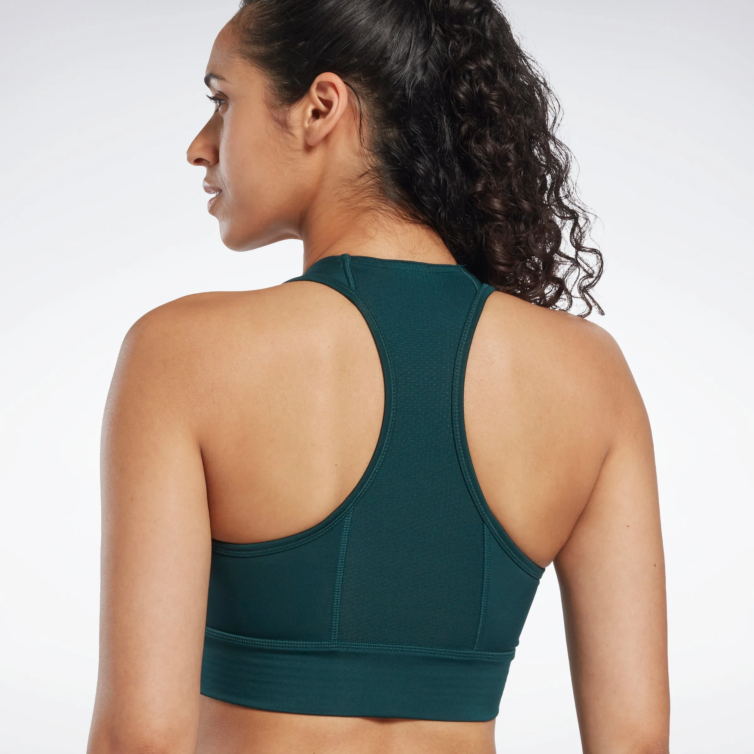 Reebok Apparel Women Running Essentials High-Impact Bra Forgrn sold by Reebok product image thumbnail 5