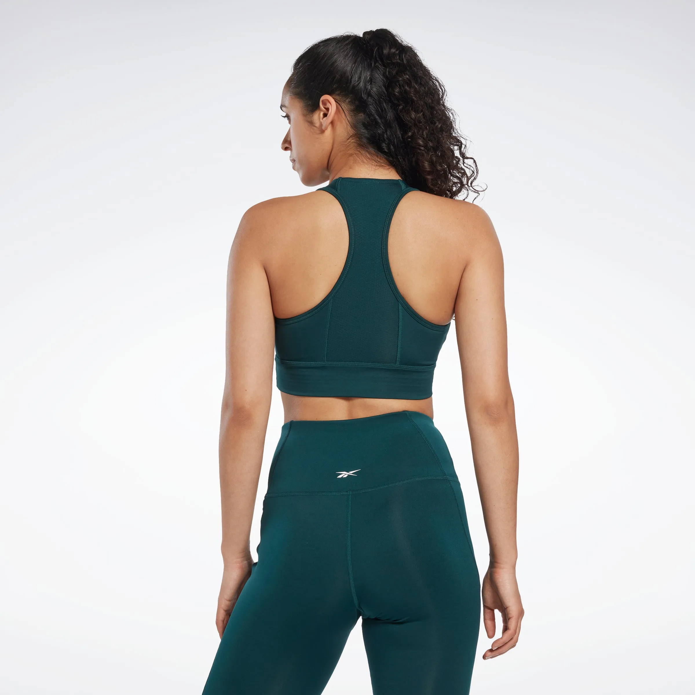 Reebok Apparel Women Running Essentials High-Impact Bra Forgrn sold by Reebok product image thumbnail 3