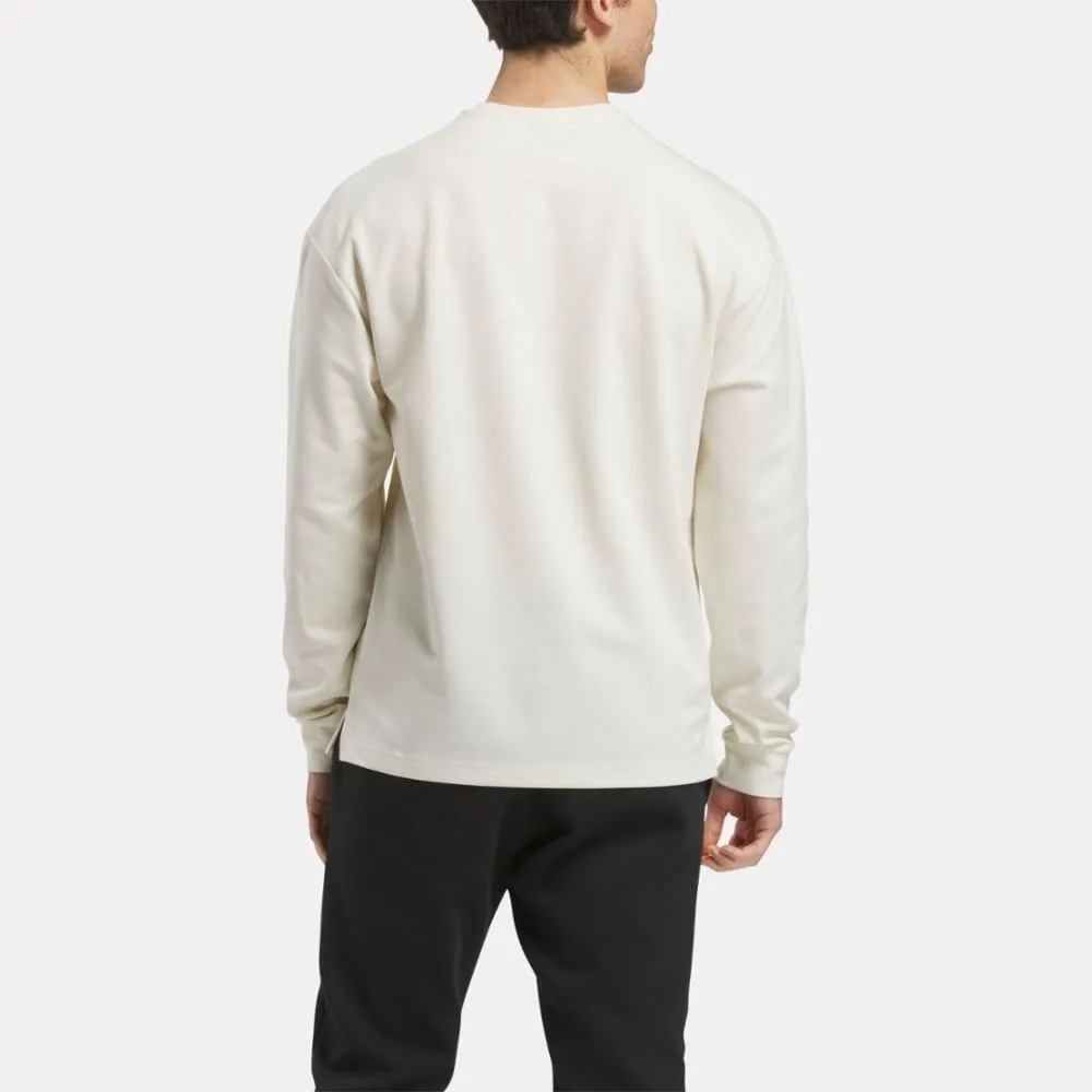 Reebok Apparel Men Active Collective Long Sleeve T-Shirt ALABASTER sold by Reebok product image thumbnail 3