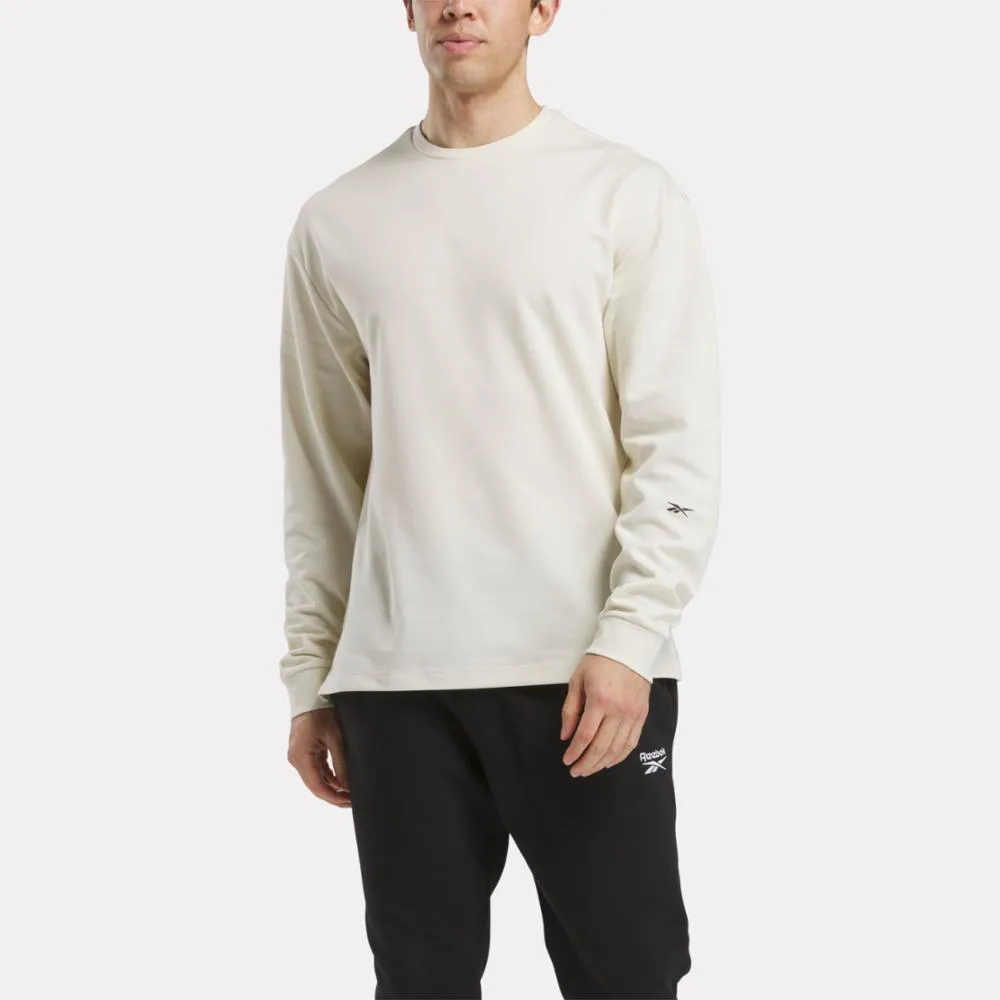 Reebok Apparel Men Active Collective Long Sleeve T-Shirt ALABASTER sold by Reebok