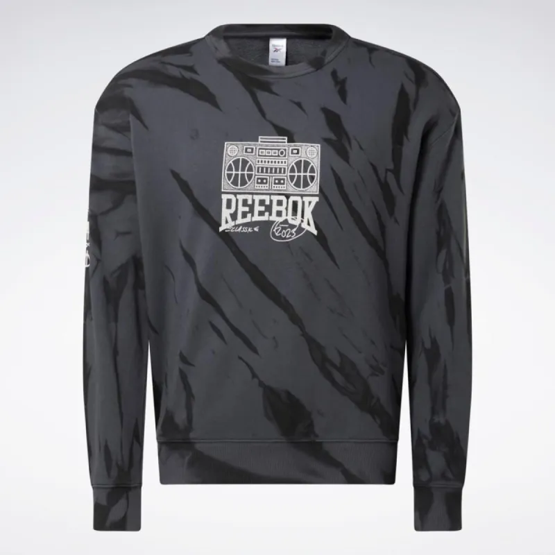 Reebok Apparel Men Classics Block Party Crew Sweatshirt PURGRY sold by Reebok