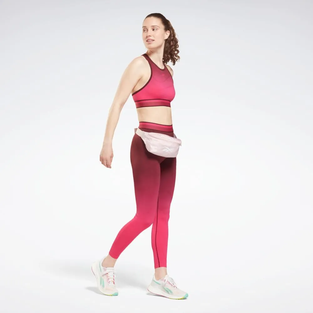 Reebok Apparel Women United By Fitness Seamless High Rise Leggings MAROON/PURPNK sold by Reebok product image thumbnail 2