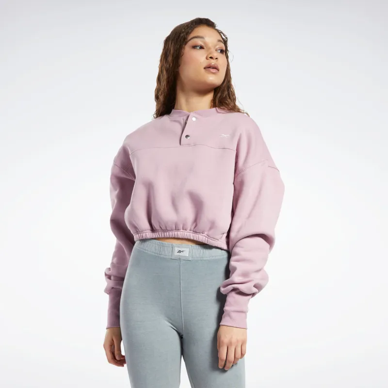 Reebok Apparel Women Classics Fleece Sweatshirt Inflil made by Reebok