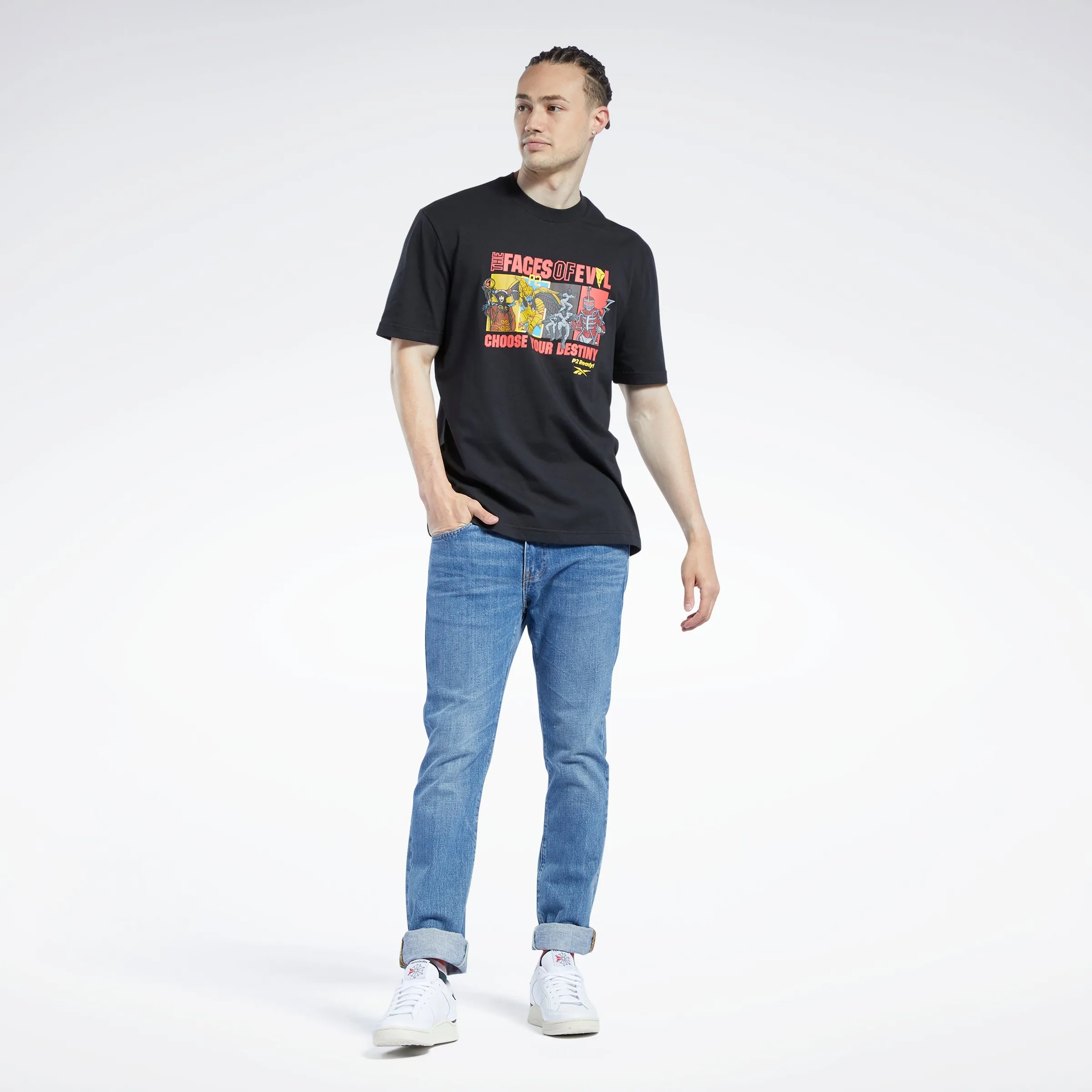 Reebok Apparel Men Power Rangers T-Shirt Black sold by Reebok product image thumbnail 2