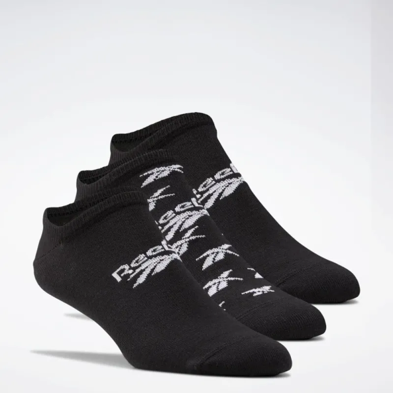 Reebok Apparel Men Classics Invisible Socks 3 Pairs BLACK made by Reebok