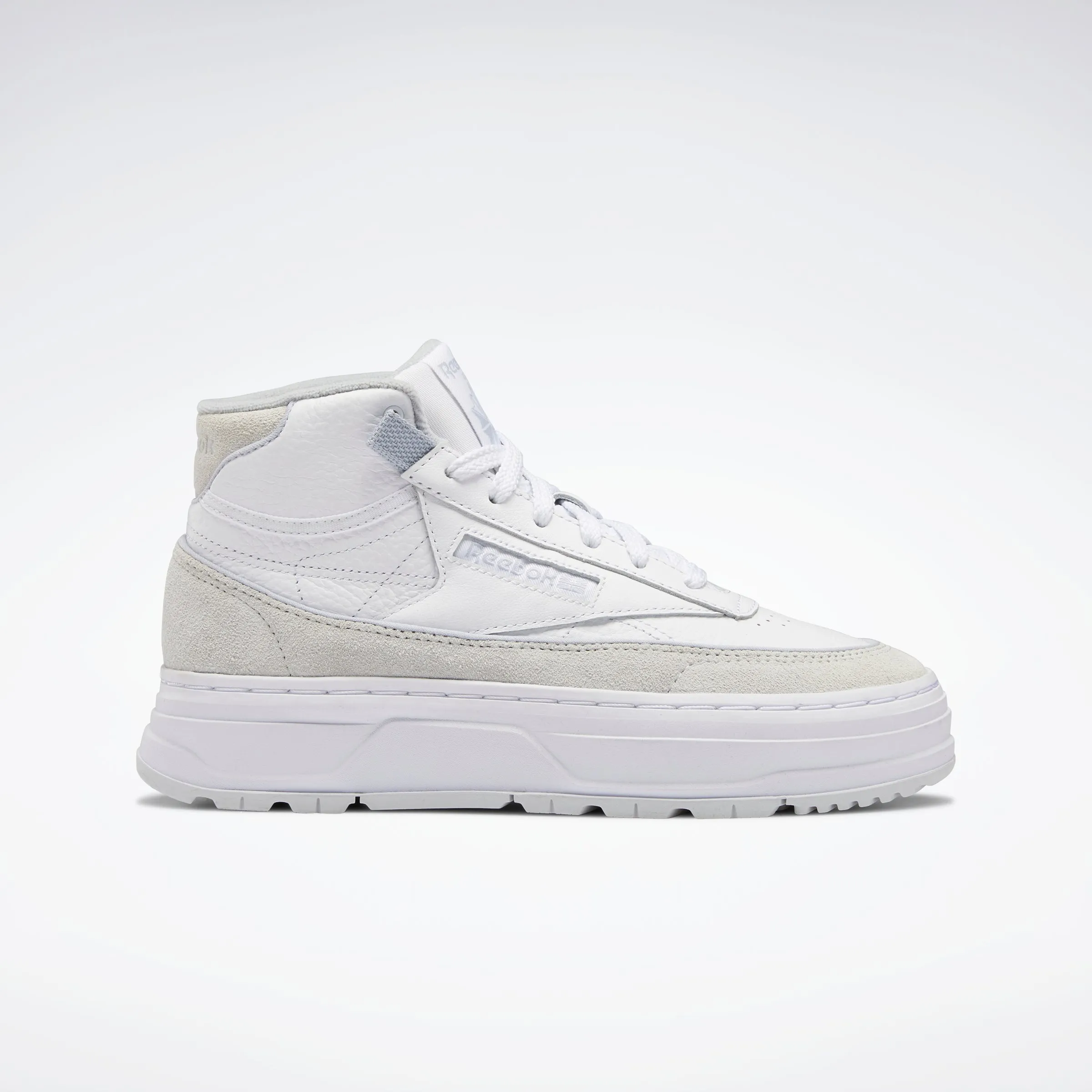 Reebok Footwear Women Club C Geo Mid Shoes Ftwwht/Clgry1/Cdgry2 sold by Reebok