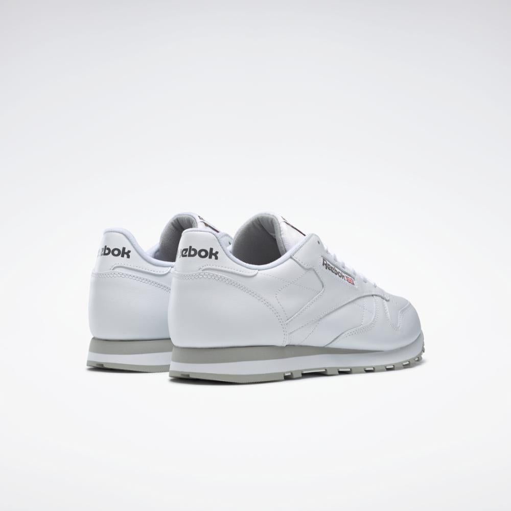 Reebok Footwear Men Classic Leather WHITE/LT GREY sold by Reebok product image thumbnail 5
