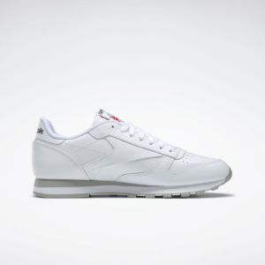Reebok Footwear Men Classic Leather WHITE/LT GREY sold by Reebok