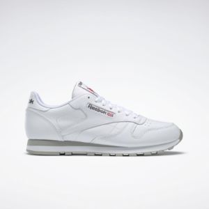 Reebok Footwear Men Classic Leather WHITE/LT GREY sold by Reebok