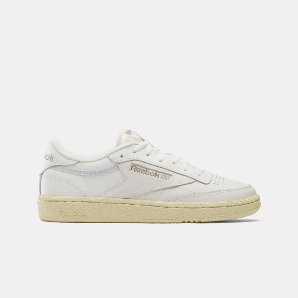 Reebok Footwear Women Club C 85 Shoes CHALK/WEATHEREDWHITE/MOON sold by Reebok