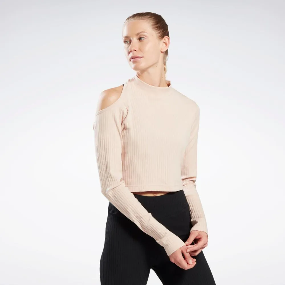Reebok Apparel Women Yoga Cotton Rib Long-Sleeve Top SOFECR sold by Reebok