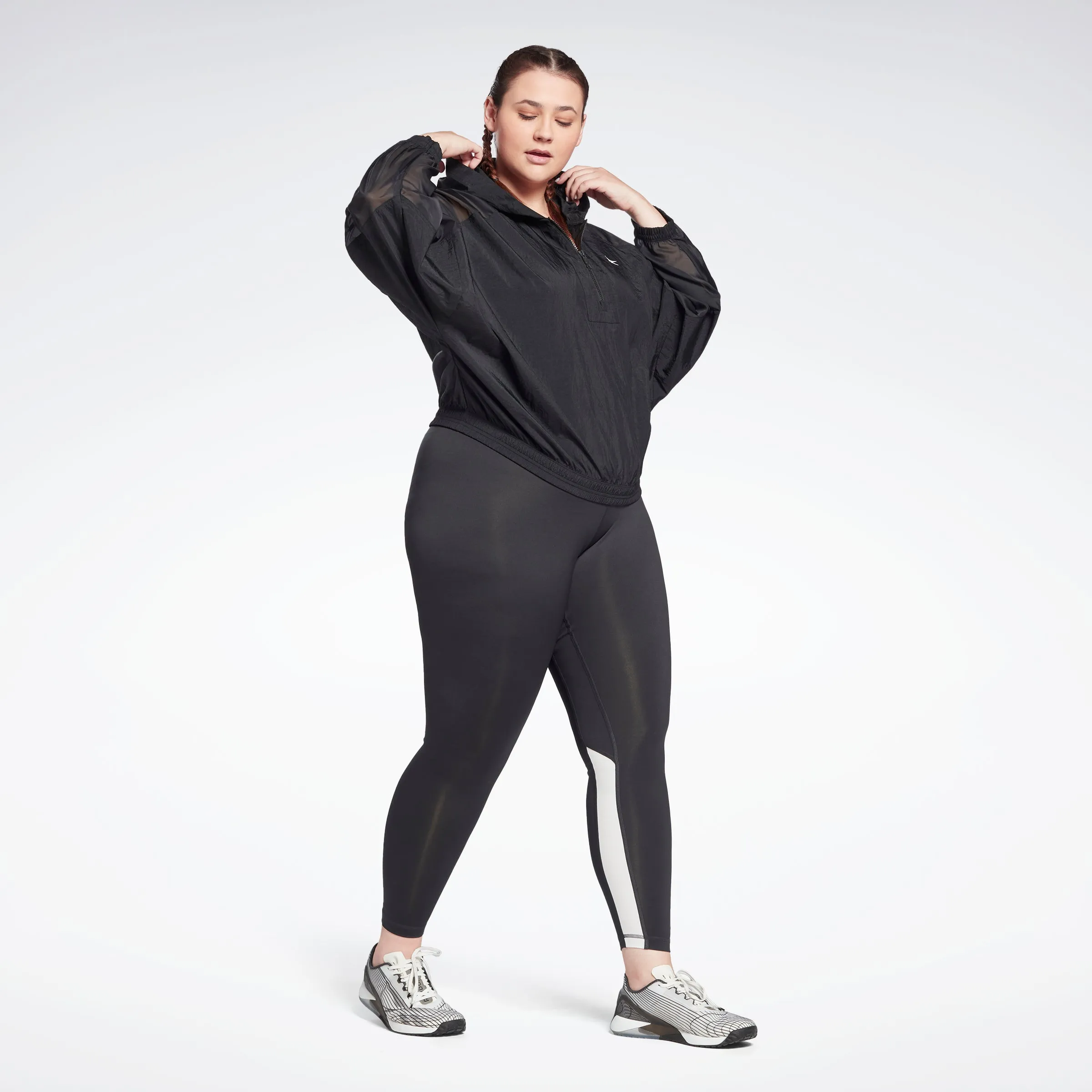 Reebok Apparel Women Workout Ready Vector Leggings (Plus Size) Nghblk sold by Reebok product image thumbnail 2