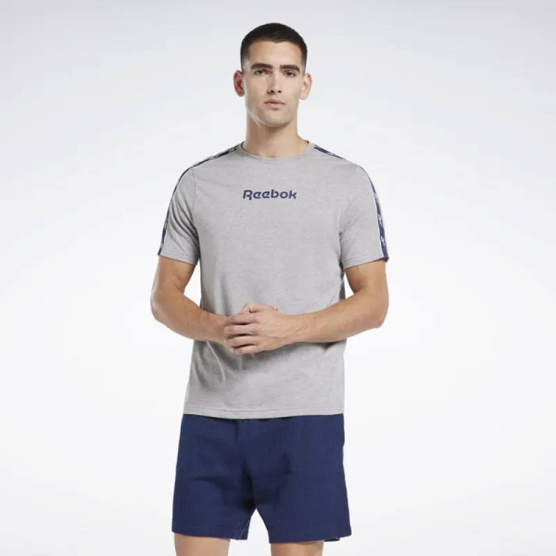 Reebok Apparel Men Reebok Identity Vector Tape T-Shirt MGREYH sold by Reebok
