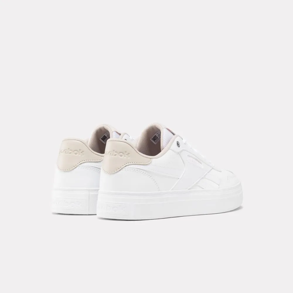 Reebok Footwear Women Court Advance Bold Shoes FTWWHT/MOONST/PINSTU sold by Reebok product image thumbnail 3