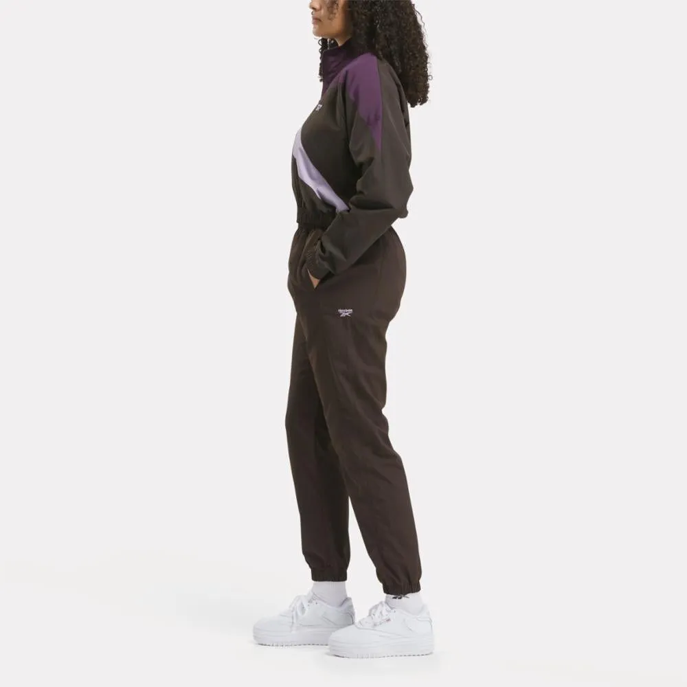 Reebok Apparel Women Classics Franchise Track Jacket DRK MATTER/MDNT PLUM/DSK PURPL sold by Reebok product image thumbnail 2