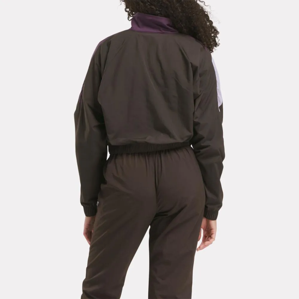 Reebok Apparel Women Classics Franchise Track Jacket DRK MATTER/MDNT PLUM/DSK PURPL sold by Reebok product image thumbnail 3