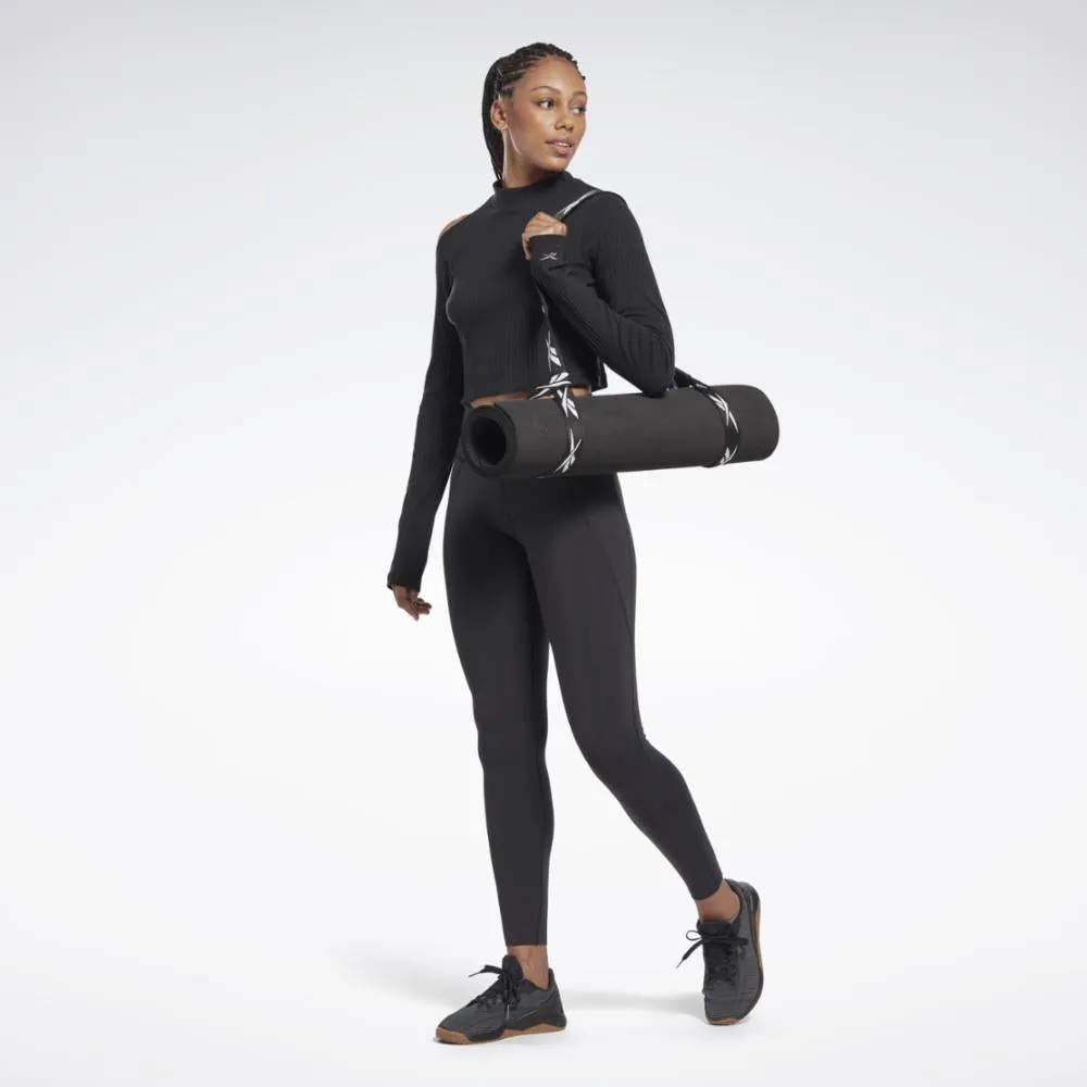Reebok Apparel Women Yoga Cotton Rib Long-Sleeve Top BLACK sold by Reebok product image thumbnail 2