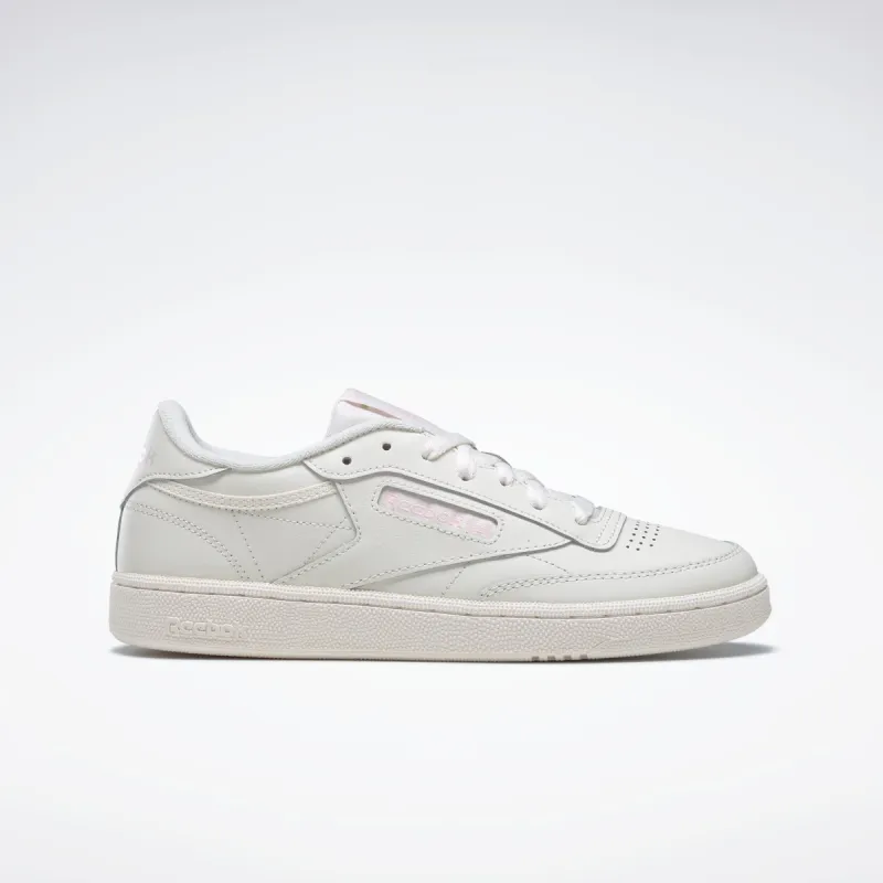 Reebok Footwear Women Club C 85 Shoes Chalk/Chalk/Porpnk sold by Reebok