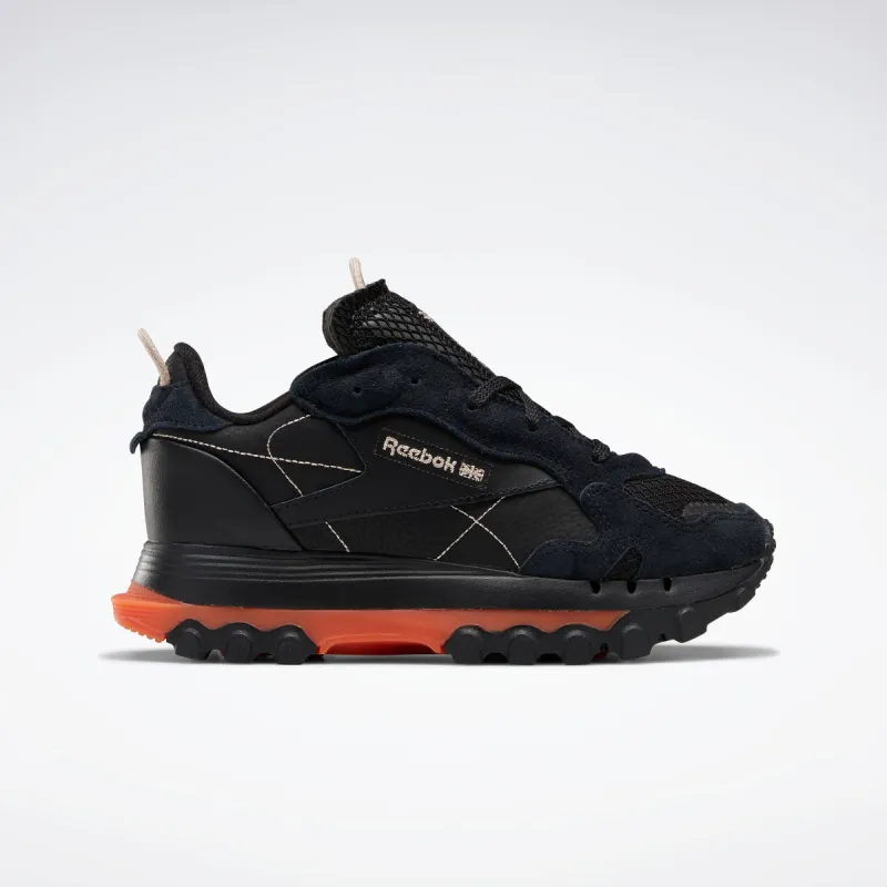 Reebok Footwear Women Cardi B Classic Leather Shoes Cblack/Fieora/Champa sold by Reebok