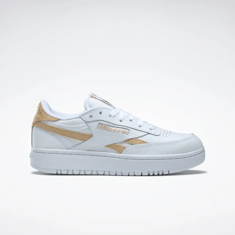 Reebok Footwear Women Club C Double Revenge Shoes Ftwwht/Ftwwht/Sahara sold by Reebok