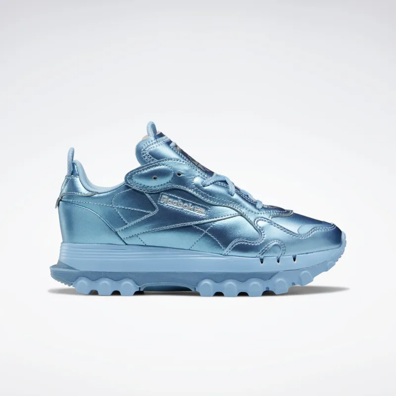 Reebok Footwear Women Cardi B Classic Leather Shoes Flublu/Flublu/Silvmt sold by Reebok