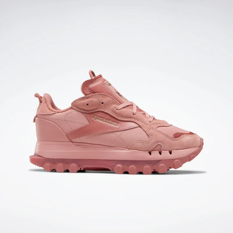 Reebok Footwear Women Cardi B Classic Leather Shoes Sanros/Bakcly/Golbro sold by Reebok