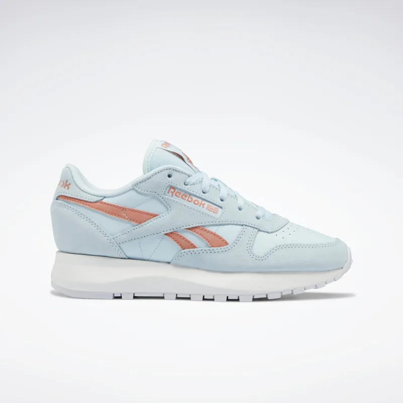 Reebok Footwear Women Classic Leather Sp Shoes Glablu/Glablu/Cancor sold by Reebok