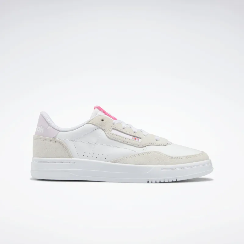 Reebok Footwear Women Court Peak Shoes Ftwwht/Chalk/Atopnk sold by Reebok