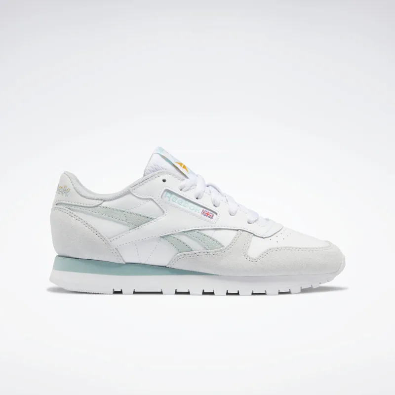 Reebok Footwear Women Classic Leather Shoes Ftwwht/Seagry/Clgry1 sold by Reebok